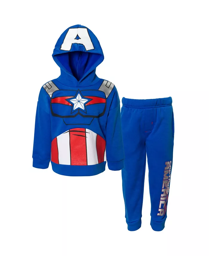 

Детский спортивный комплект с капюшоном Marvel Spider-Man из флиса: худи и брюки Avengers, синий