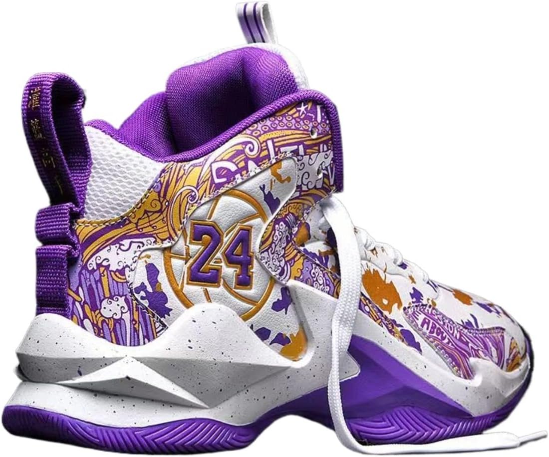 

Спортивные легкие высокие баскетбольные кроссовки для мужчин и студентов, для бега и тренировок, противоскользящие, амортизирующие, прочные и удобные Zixcplaz, золотой