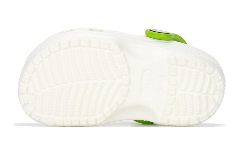 Дышащие легкие детские сандалии для детей Crocs, белый/зеленый — фото 4