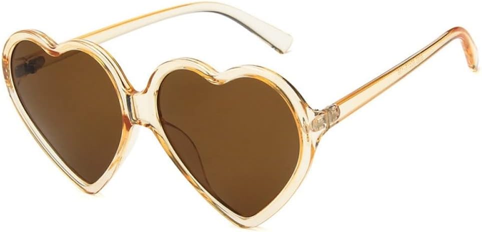 

Солнцезащитные очки Love Heart для женщин, модные, милые, сексуальные, в стиле ретро, ​​«кошачий глаз», винтажные, красные, фиолетовые, чайные, с линзами UV400, женские generic, Tea