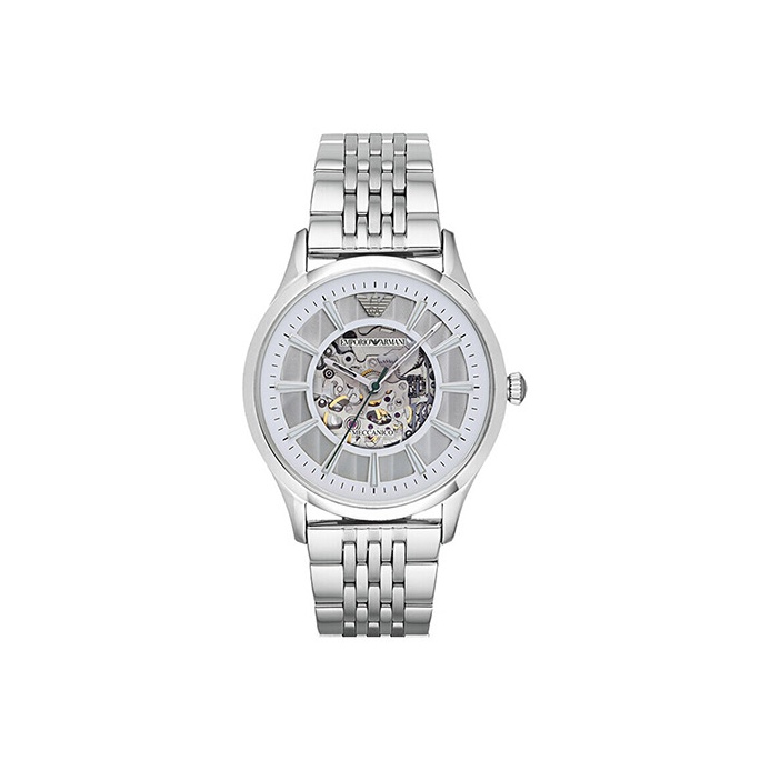 

EMPORIO ARMANI Часы Machine Wrist Watch Mechanical Movement Stainless Steel Strap Silver Dial Men's Watch