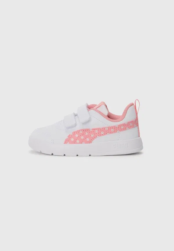 Кроссовки для бега по шоссе Courtflex v3 Dotty Puma, белый/розовый/серебристый