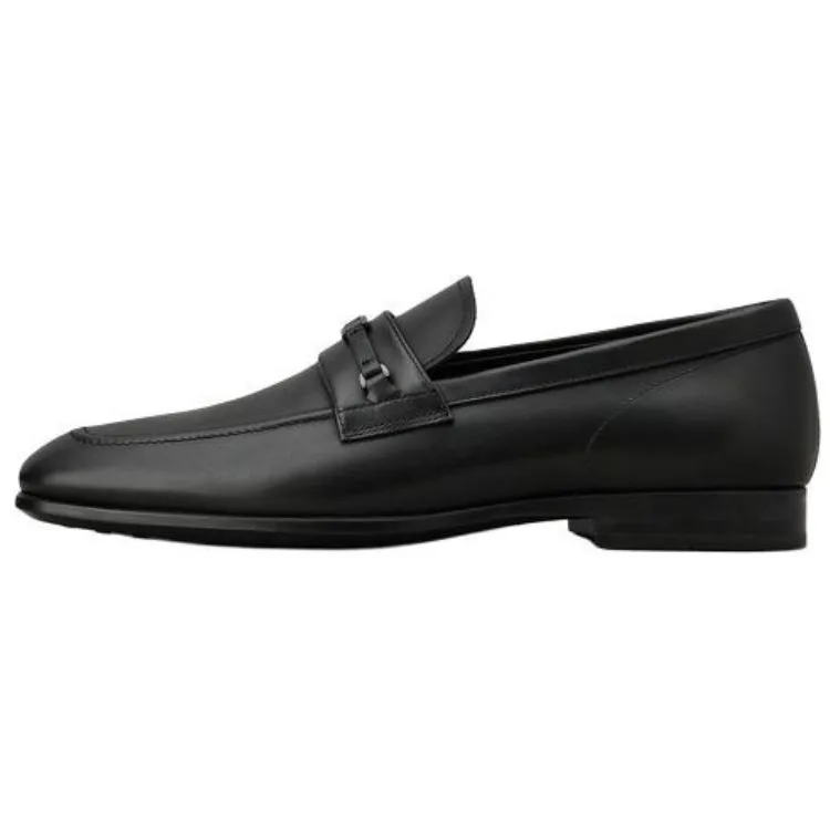 TOD'S KATE Кожаные лоферы из коровьей кожи мужские Black
