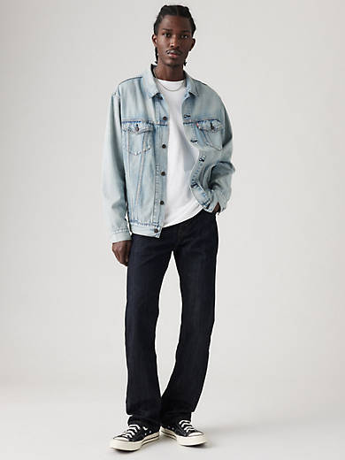 

527 Узкие мужские джинсы Bootcut Levi's, цвет Tumbled Rigid - Dark Wash - Non Stretch