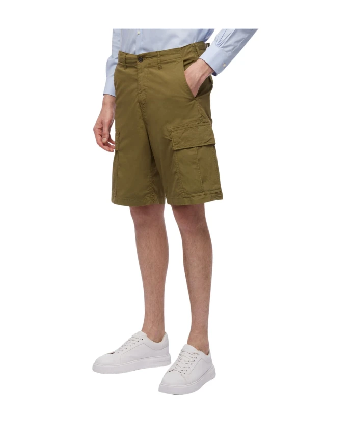 

Шорты карго из эластичного хлопка в стиле милитари Brooks Brothers, зеленый