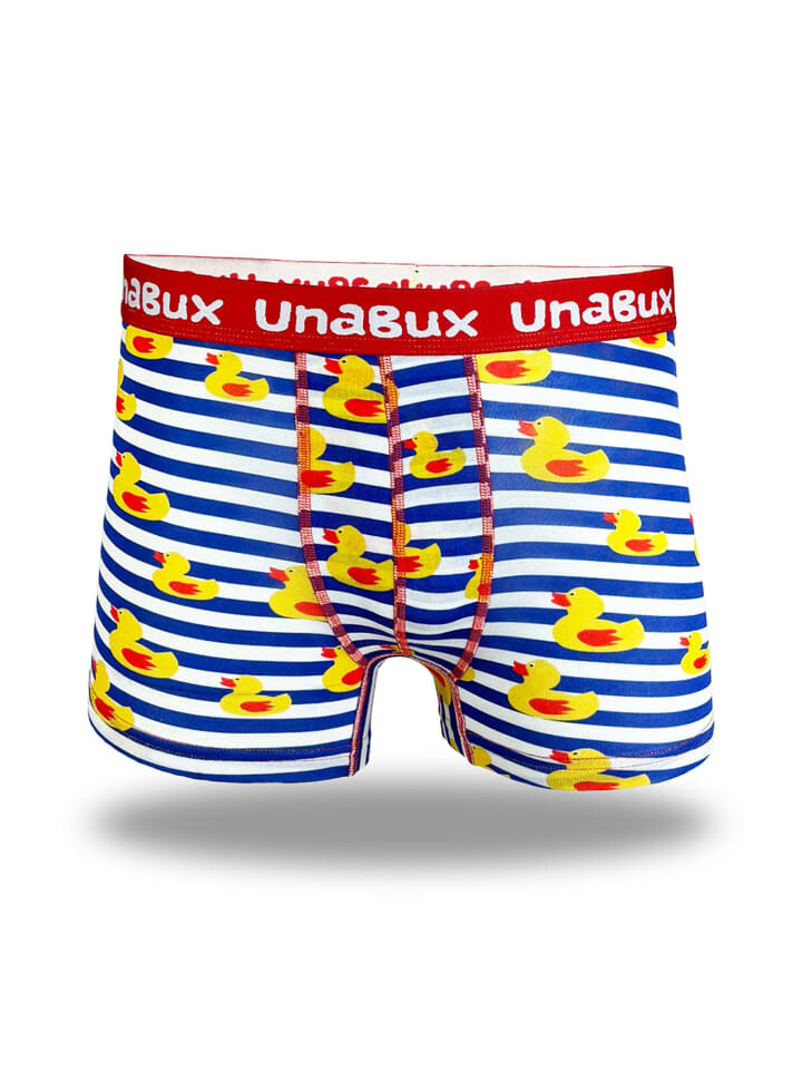 

Трусы боксеры Unabux Boxer BLACK WHITE RABBIT, цвет blau weiß
