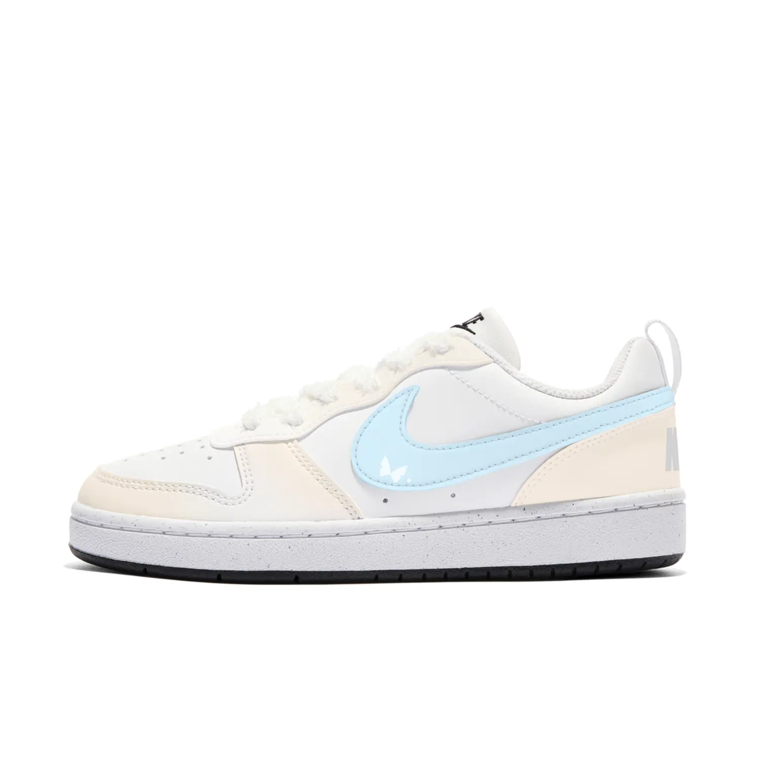 

Детские износостойкие дышащие низкие кроссовки для скейтбординга Court Borough, унисекс Nike, желтый синий