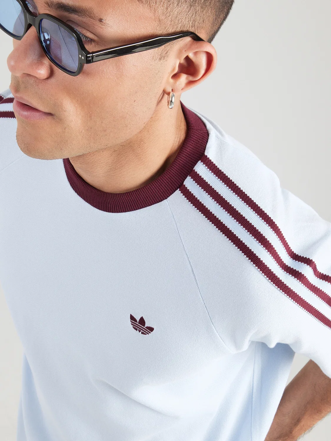 Футболка Adidas Originals BRITCORE светло-голубого цвета — фото 2