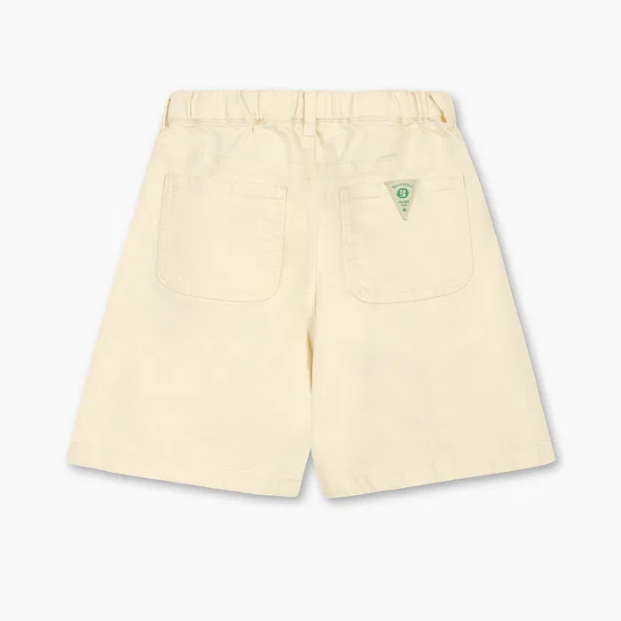 Детские кремовые джинсовые шорты Tropical 5-х четвертей от Benetton Kids — фото 2