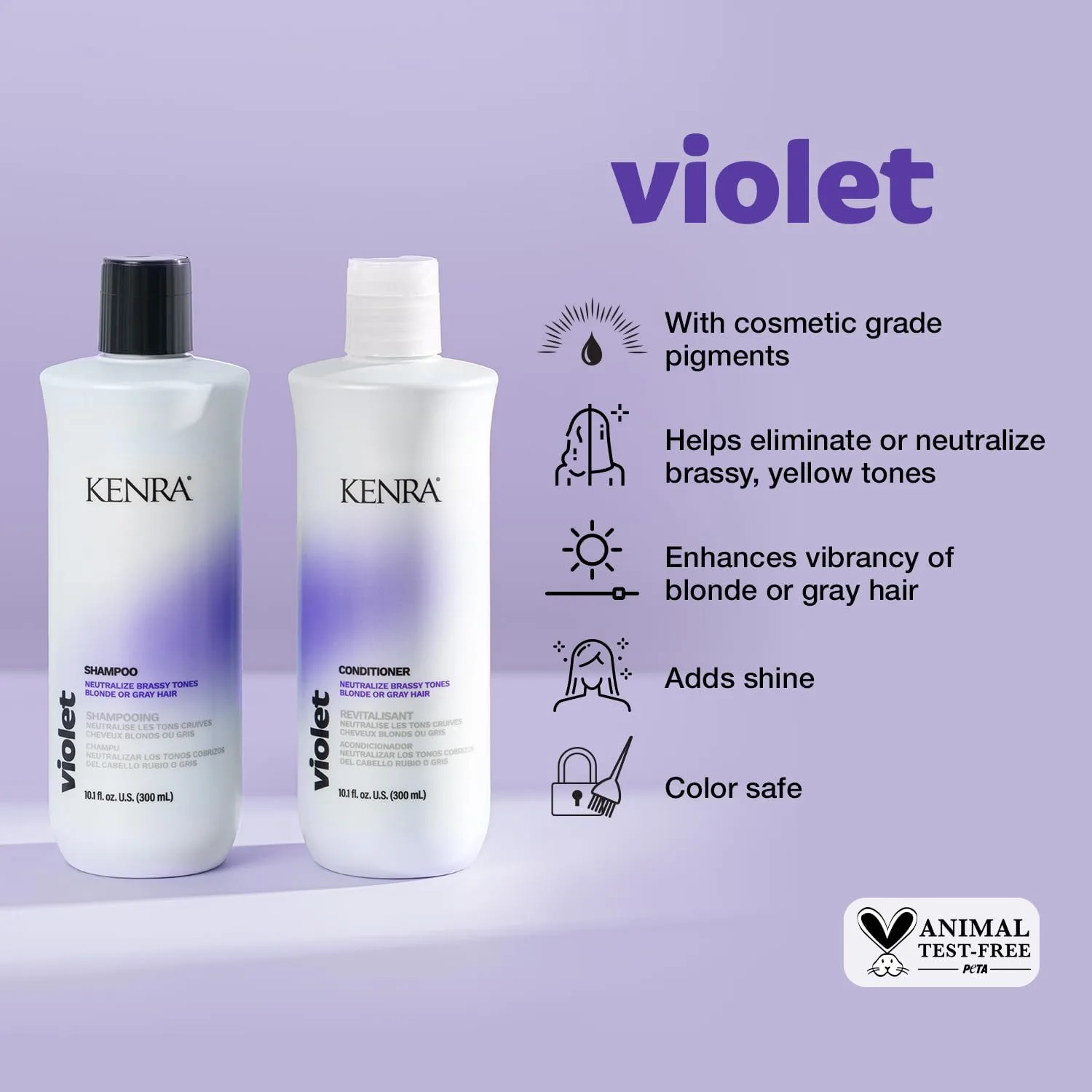 Кондиционер Kenra Violet для нейтрализации желтизны и увлажнения окрашенных волос 958.23 г — фото 2