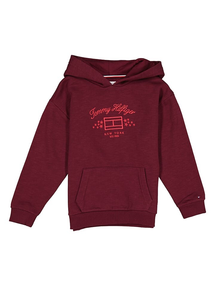 

Пуловер с капюшоном Tommy Hilfiger Hoodie, бордо