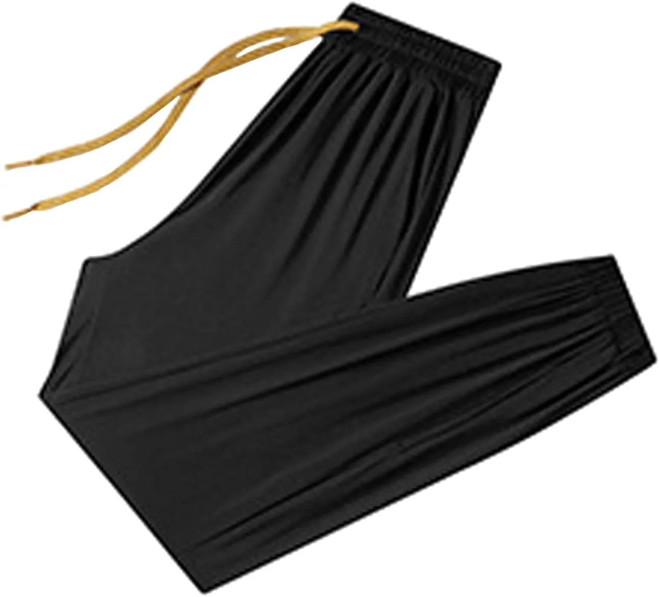 Брюки Ice Silk для женщин старше 50, эластичные, быстросохнущие, дышащие, повседневные, комфортные, спортивные Generic, черный