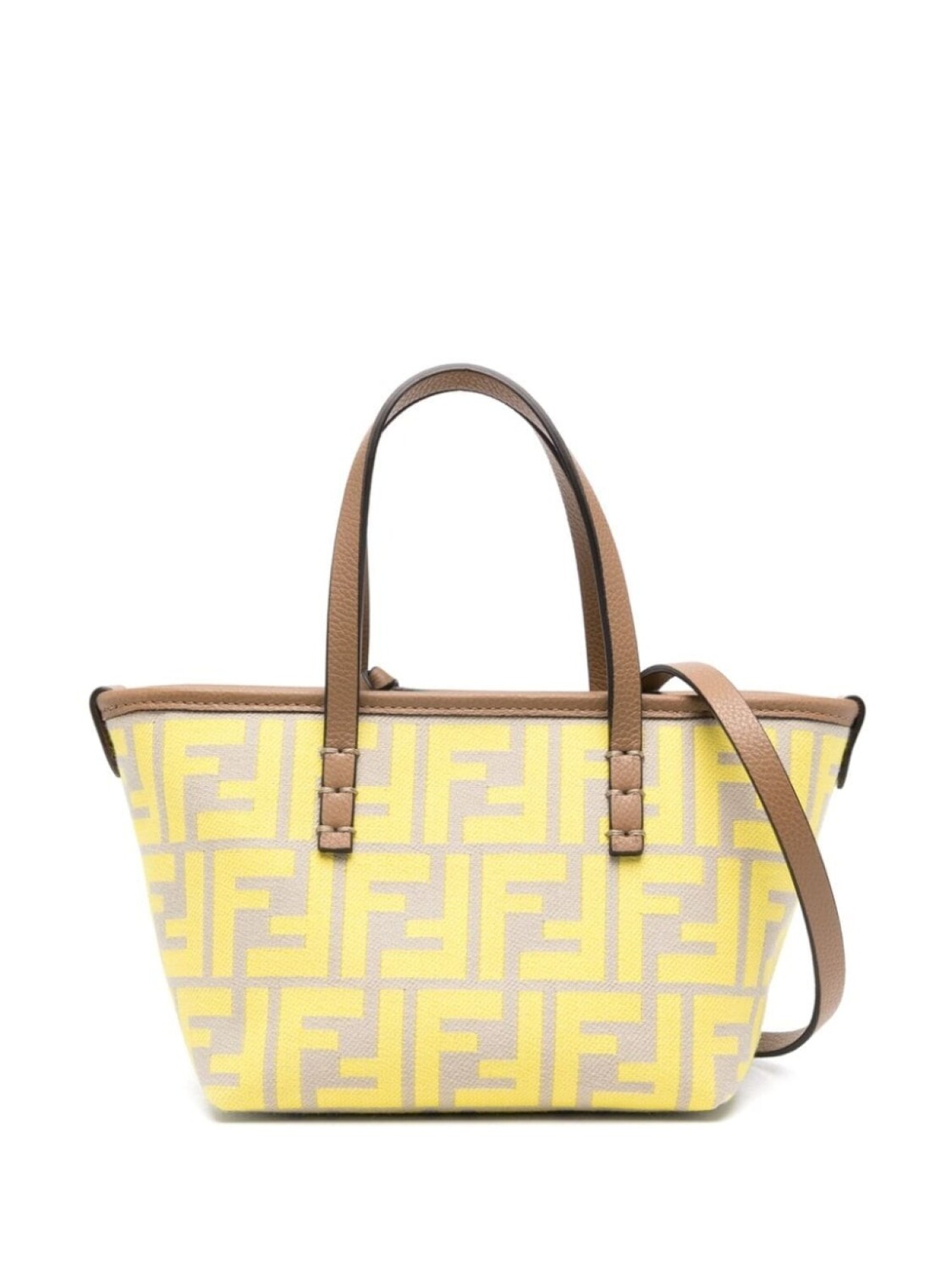 

Сумка-тоут FENDI Roll мини, желтый