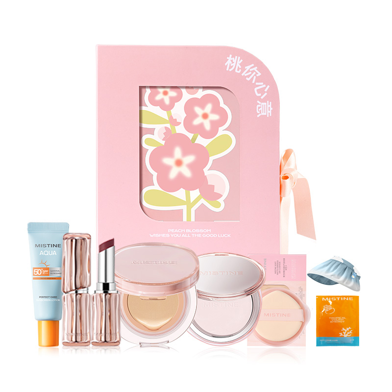 

Mistine Подарочный набор Miss Peach Your Heart Morning Eight велюр безупречный стойкий