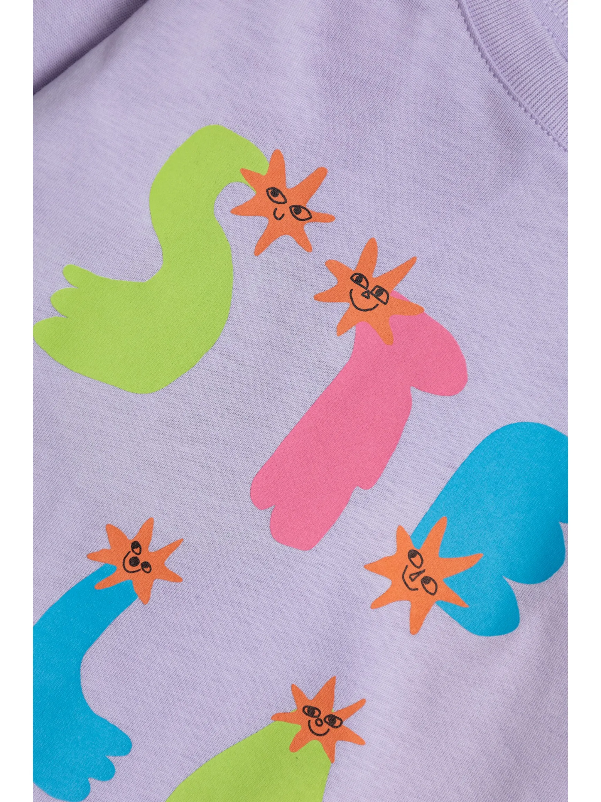 Футболка с графичным принтом Stella Mccartney Kids, фиолетовый — фото 3