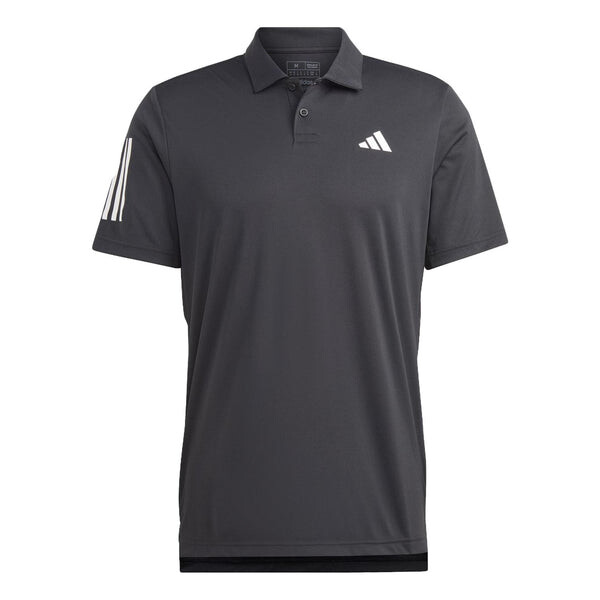 

Футболка клубные 3 полоски теннисная рубашка поло Adidas, черный