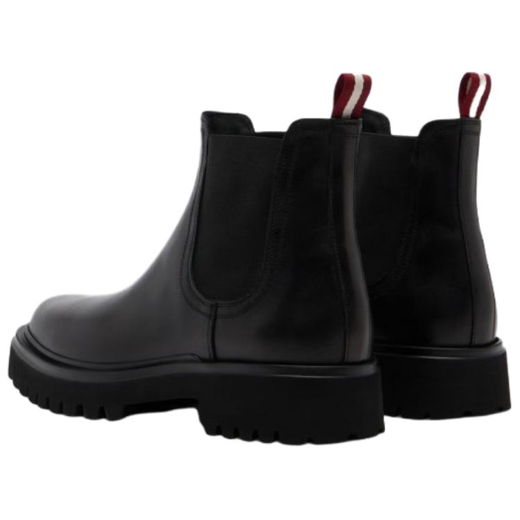 BALLY Черные мужские короткие челси-ботфорты — фото 4