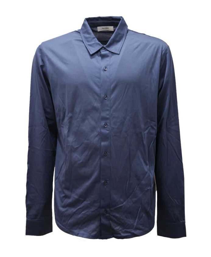 

Хлопковая рубашка мареа Alpha Studio, синий