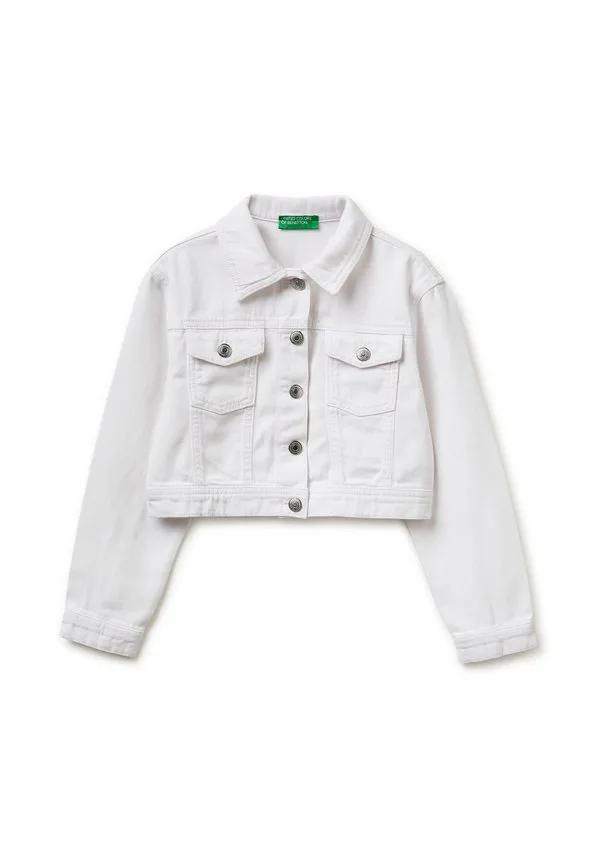 Укороченная куртка. джинсовая куртка United Colors Of Benetton, White