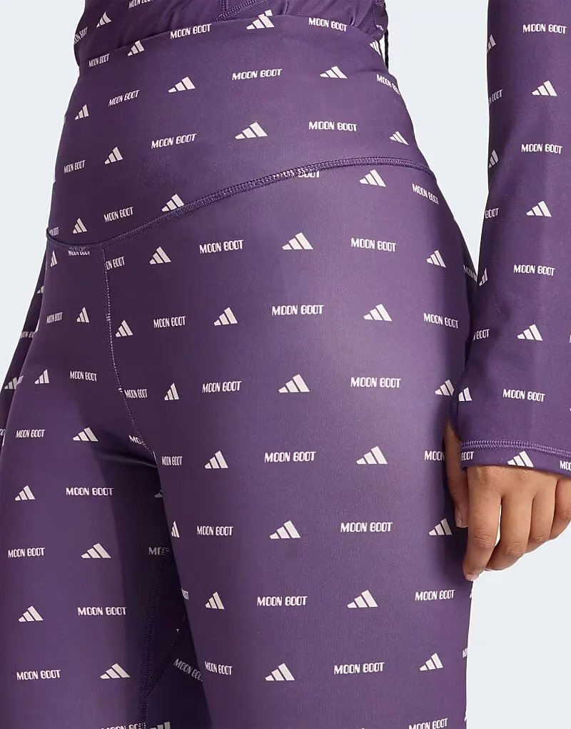 Adidas performance Adidas x moon boot legging в цвете Aurora Plum — фото 3