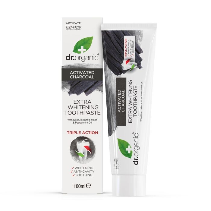 

Зубная паста Charcoal Pasta de Dientes Blanqueadora Dr Organic, 100 ml