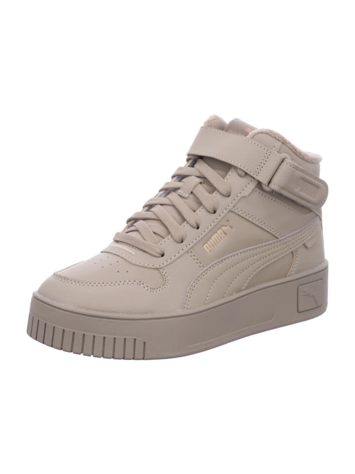 Элегантные туфли на шнуровке Puma Damen Carina Street Mid WTR, бежевый