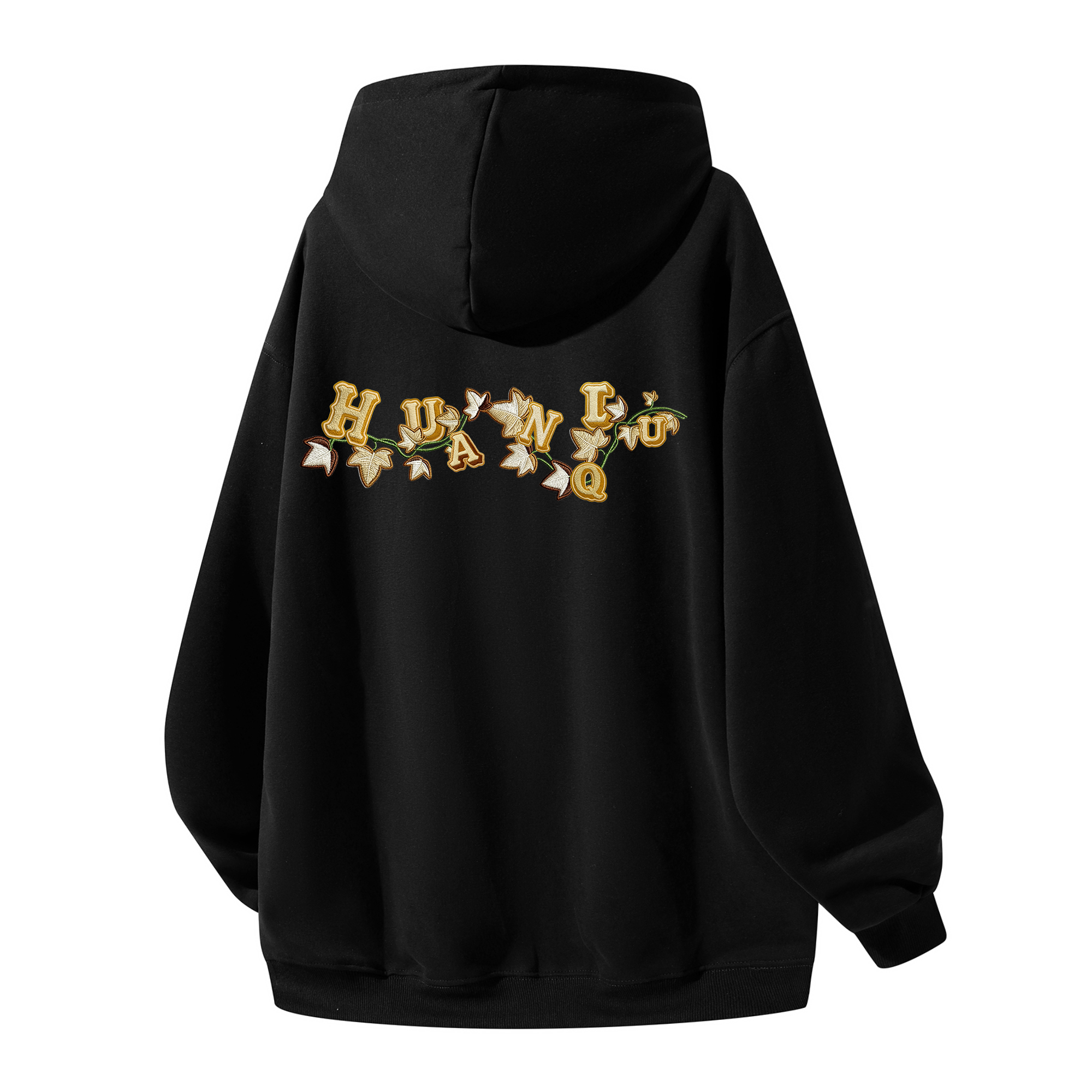 

Толстовка Unisex Hooded Thickened Heavyweight HUANQIU, черный (hat drawstring fleece-lined)