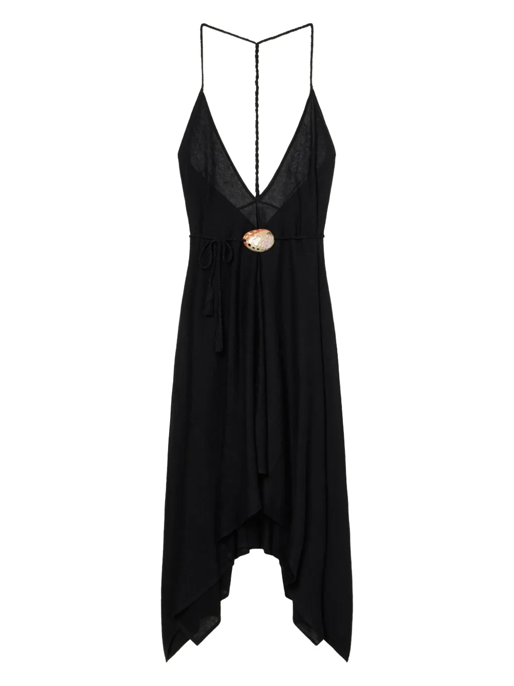

Платье макси Mermaid Inside с вырезом халтер Alanui, черный