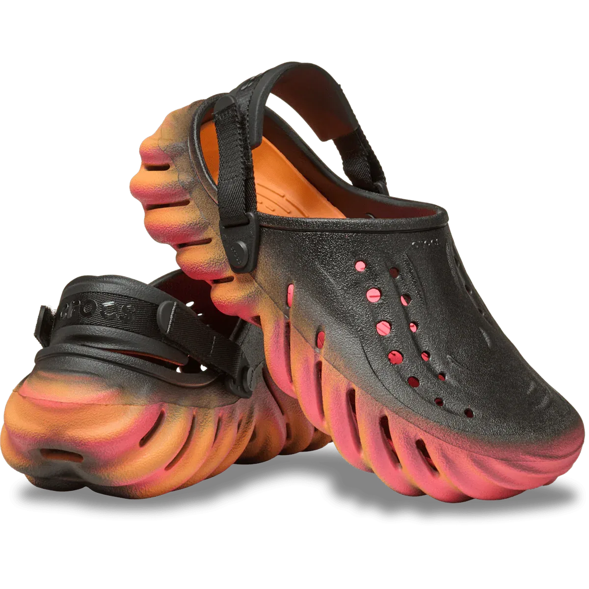 Echo Clog Sunset Crocs, черный/мульти — фото 2