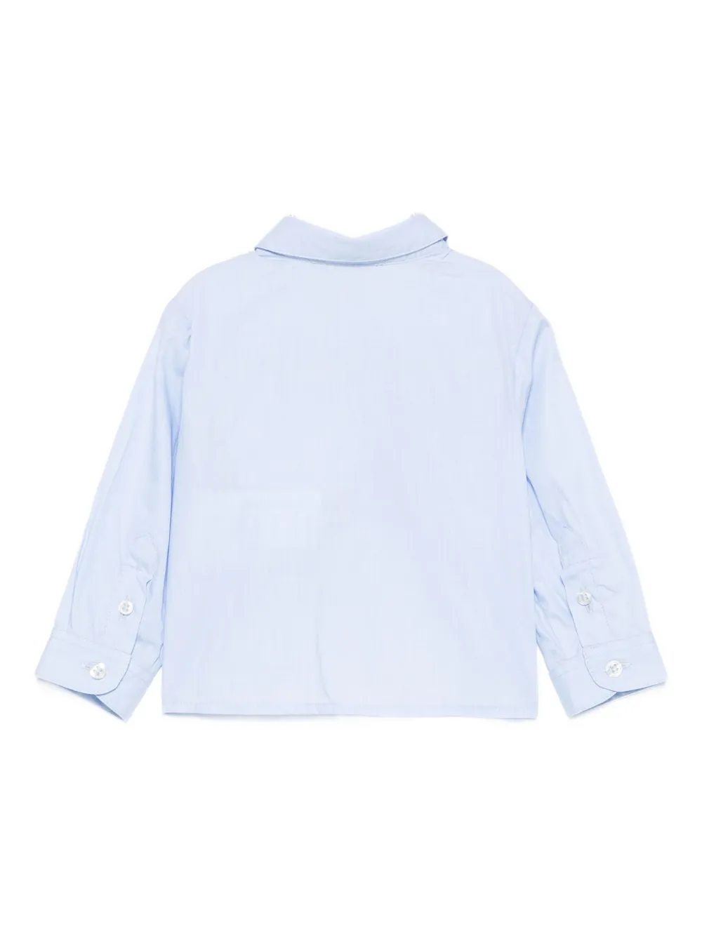 Рубашка с вышитыми деталями Emporio Armani Kids, синий — фото 2