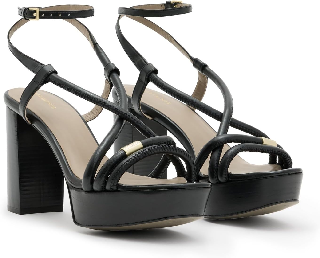 

Сандалии AllSaints Bella Platform Sandal, черный