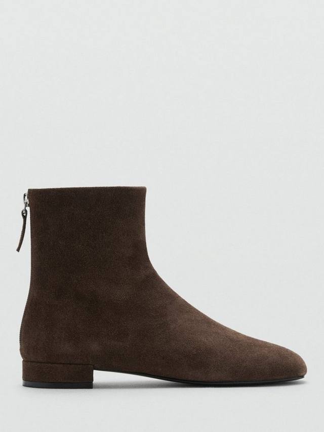 Clue замшевые ботинки до щиколотки Mango, Dark Brown