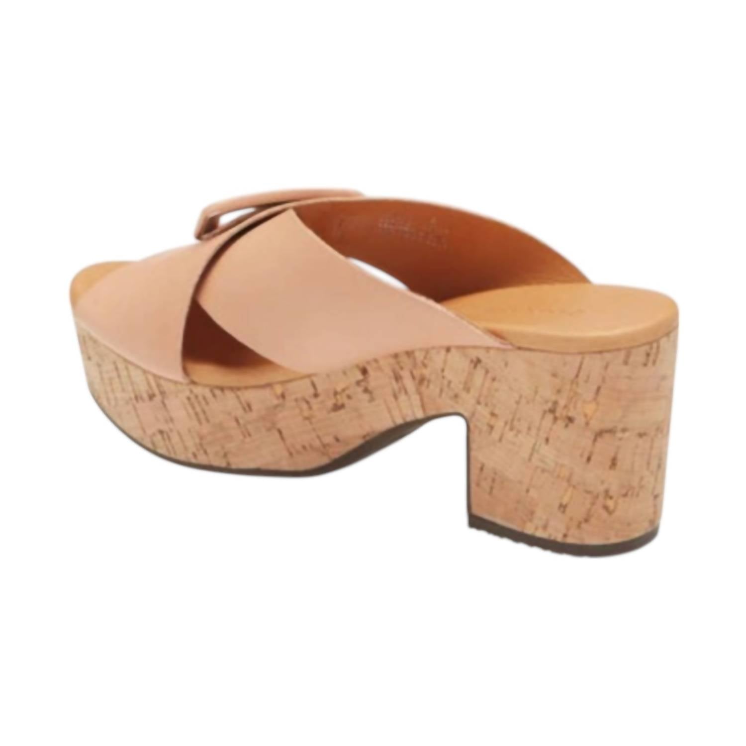 Женские сандалии Galaxy Platform из кожи телесного цвета CHOCOLAT BLU, цвет nude leather — фото 2