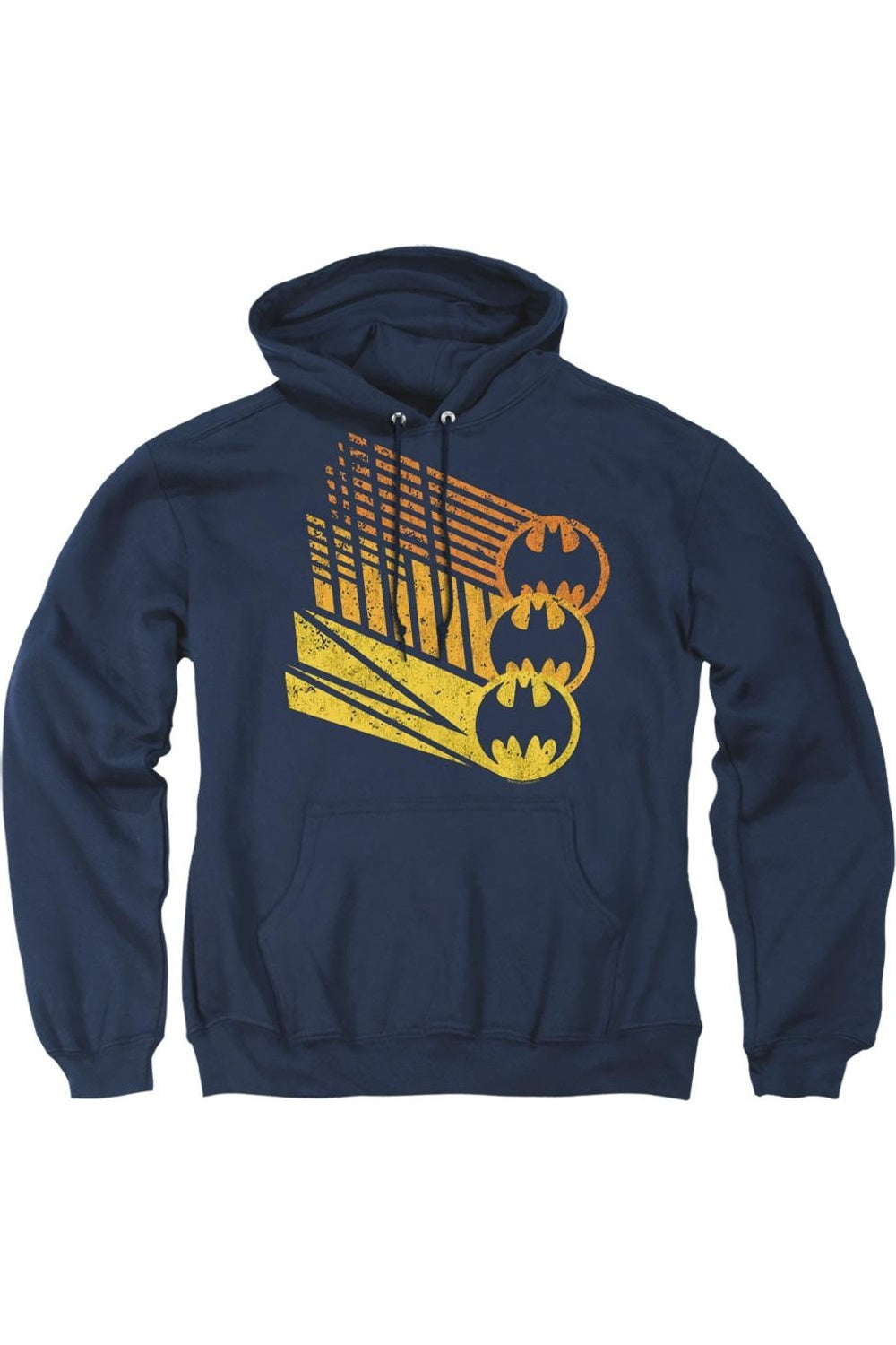 

Толстовка с капюшоном Batman Bat Signal Shapes для взрослых Gildan, темно-синий