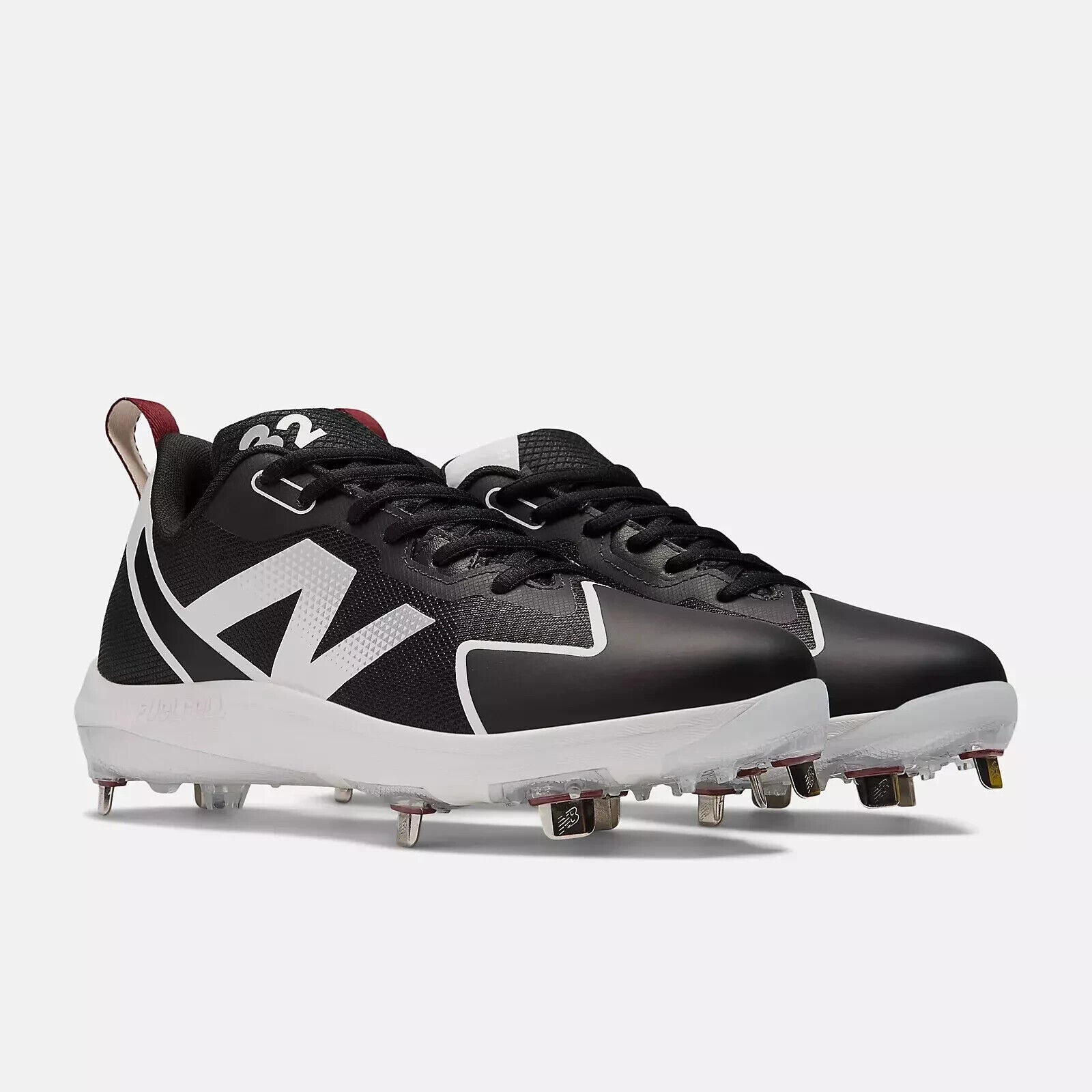 New Balance FuelCell Romero Duo SMROMBK2 Женские 9 Черные Бейсбольные бутсы TF4942