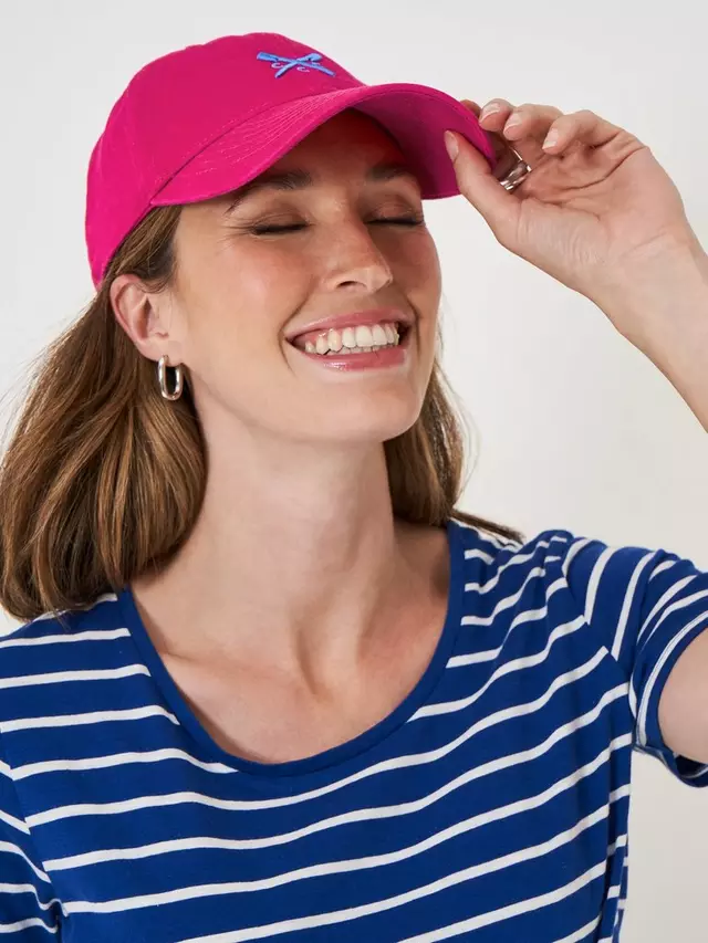 

Бейсболка Crew Clothing Cotton, цвет peach/pink