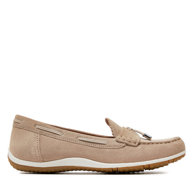 Мокасины Geox D Vega Moc D35DNA 00022 C6738 Lt Taupe, коричневый