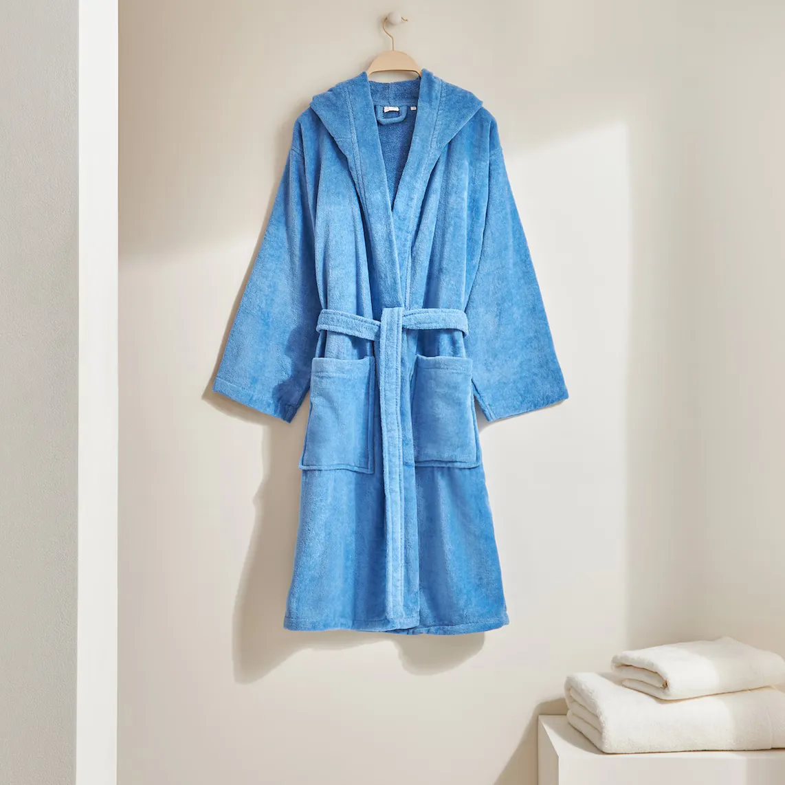 

Хлопковый халат унисекс 350 г/м2 Basic - El Corte Inglés, синий
