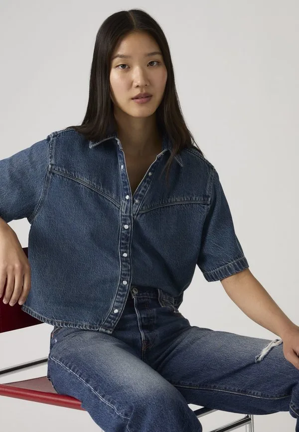 Джинсовая рубашка logan ss, блузка на пуговицах Levi'S, Tencel Tinted Times