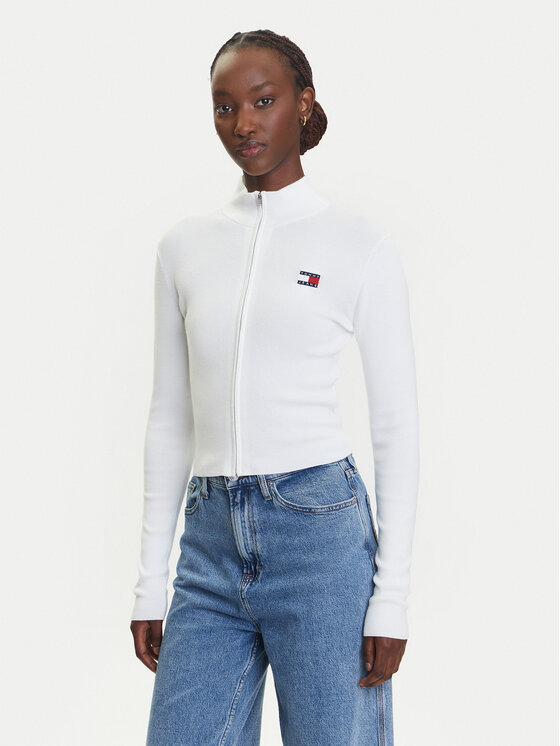 

Облегающий кардиган DW0DW20967 Tommy Jeans, белый