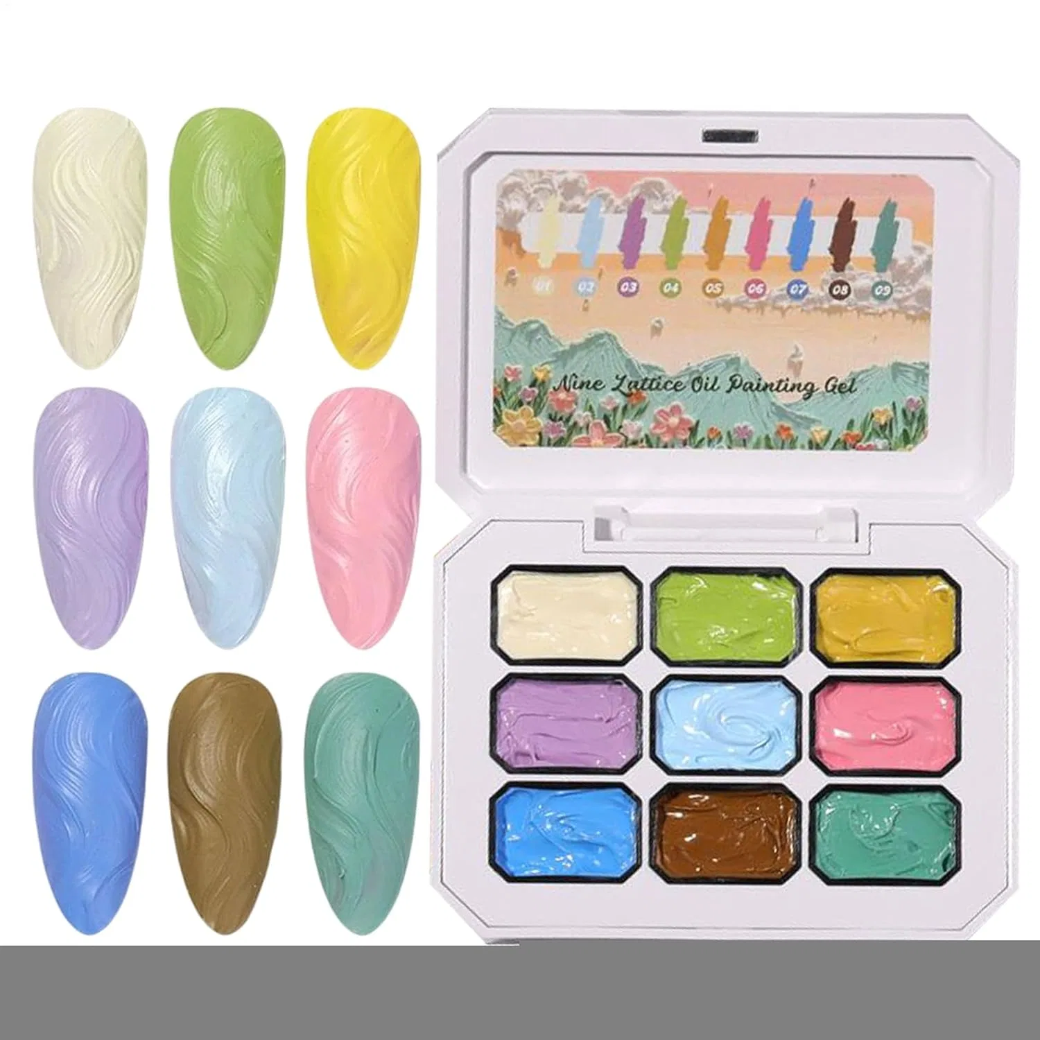 Гель для нейл-арта Patting Gel, 9 цветов Generisch