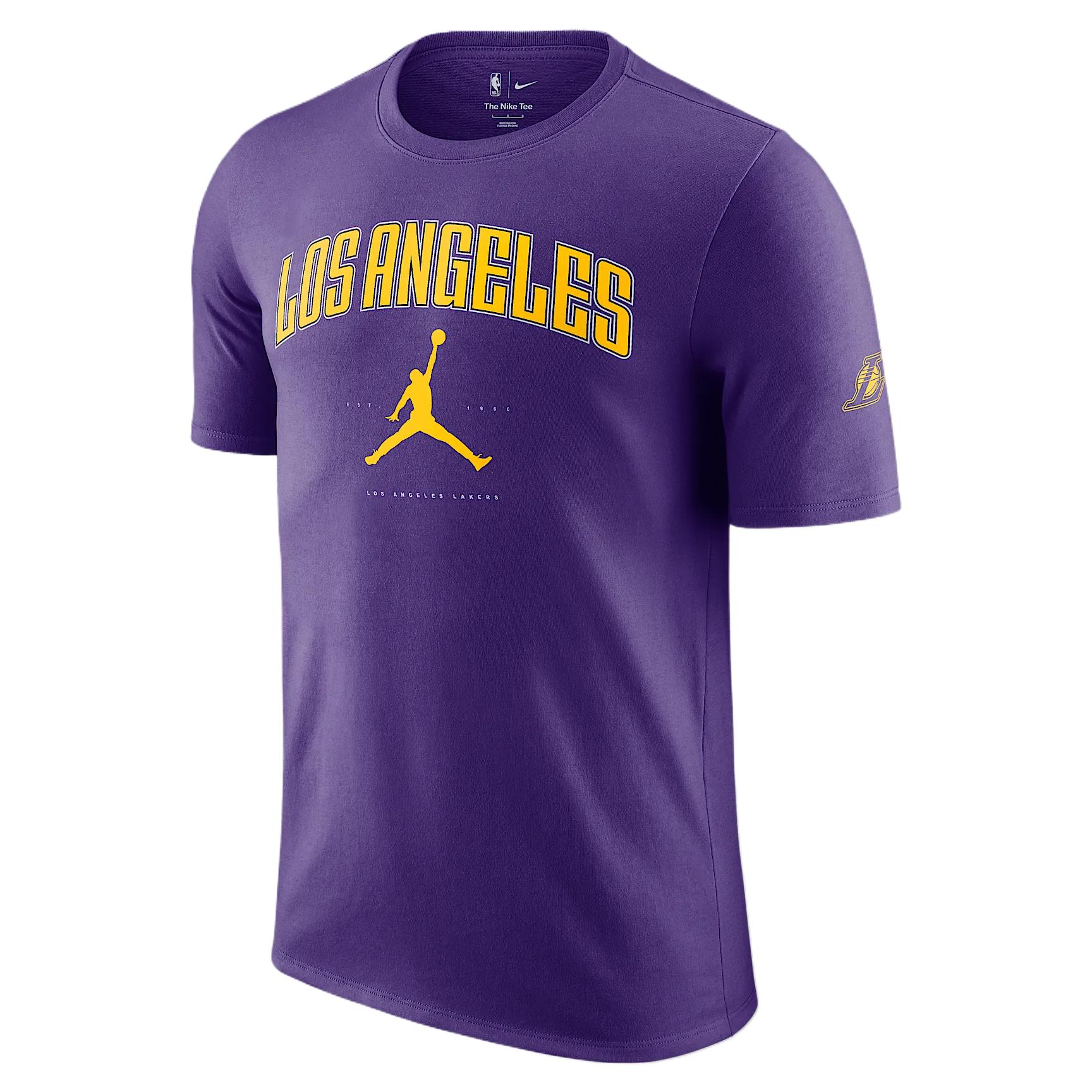 

Футболка мужская Los Angeles Lakers Essential NBA Jordan, фиолетовый