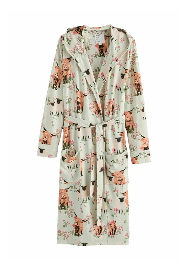 Халат Next, Regular fit dressing gown, цвет шалфейно-зеленый