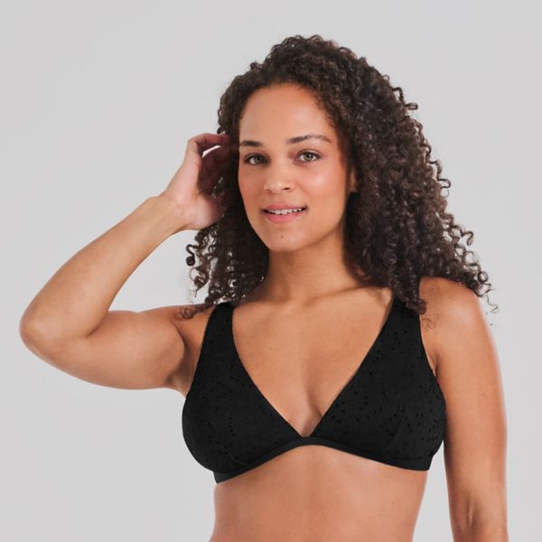 

Женский топ-бра с длинной линией и резинкой Freshwater, цвет solaria paisley black