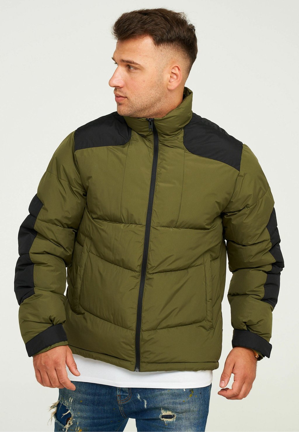 

Куртка зимняя VOTIS PUFFER Jack & Jones, цвет olive night