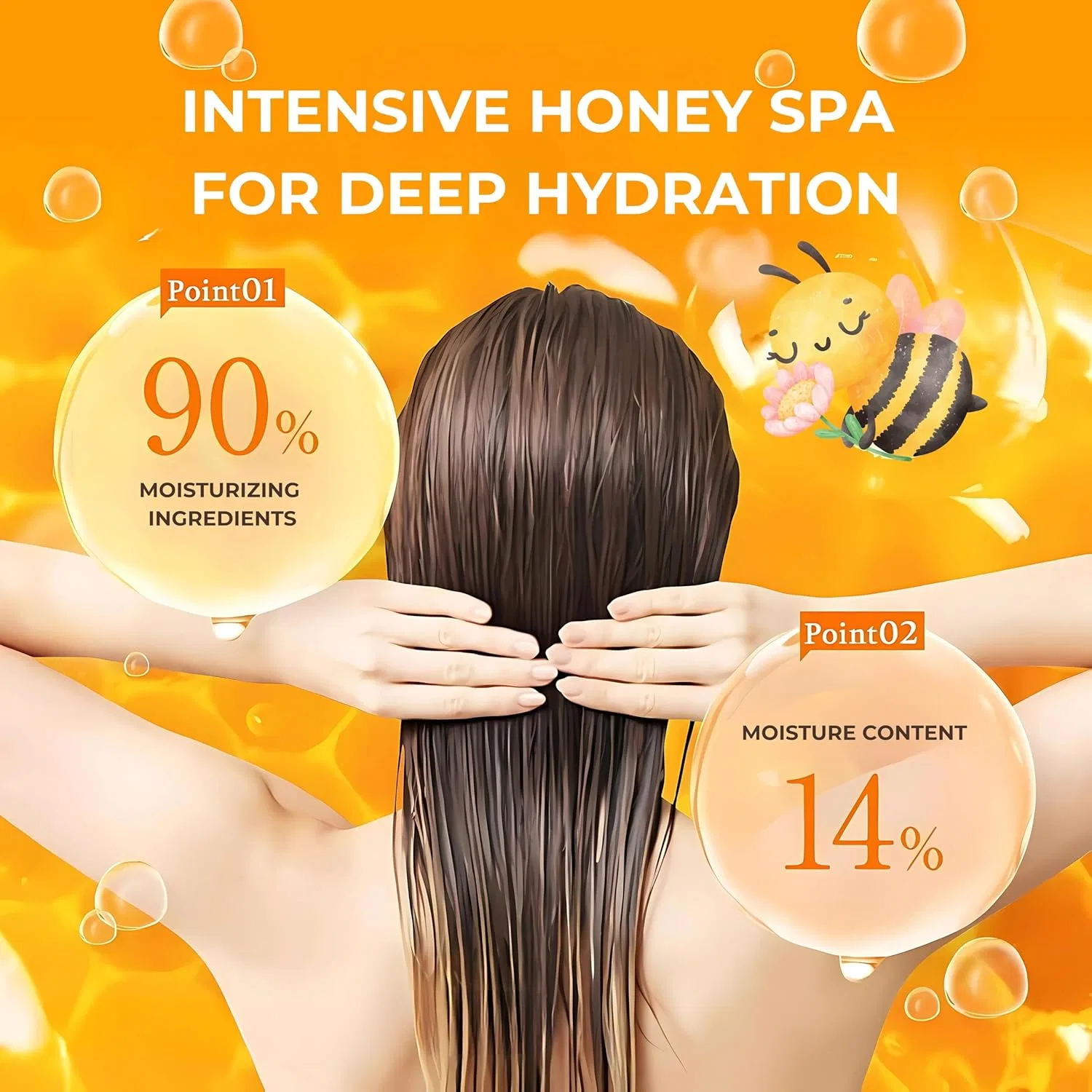 Увлажняющее средство для волос «Deep Moist Hair Treatment Step2.0» от &honey & Honey — фото 4