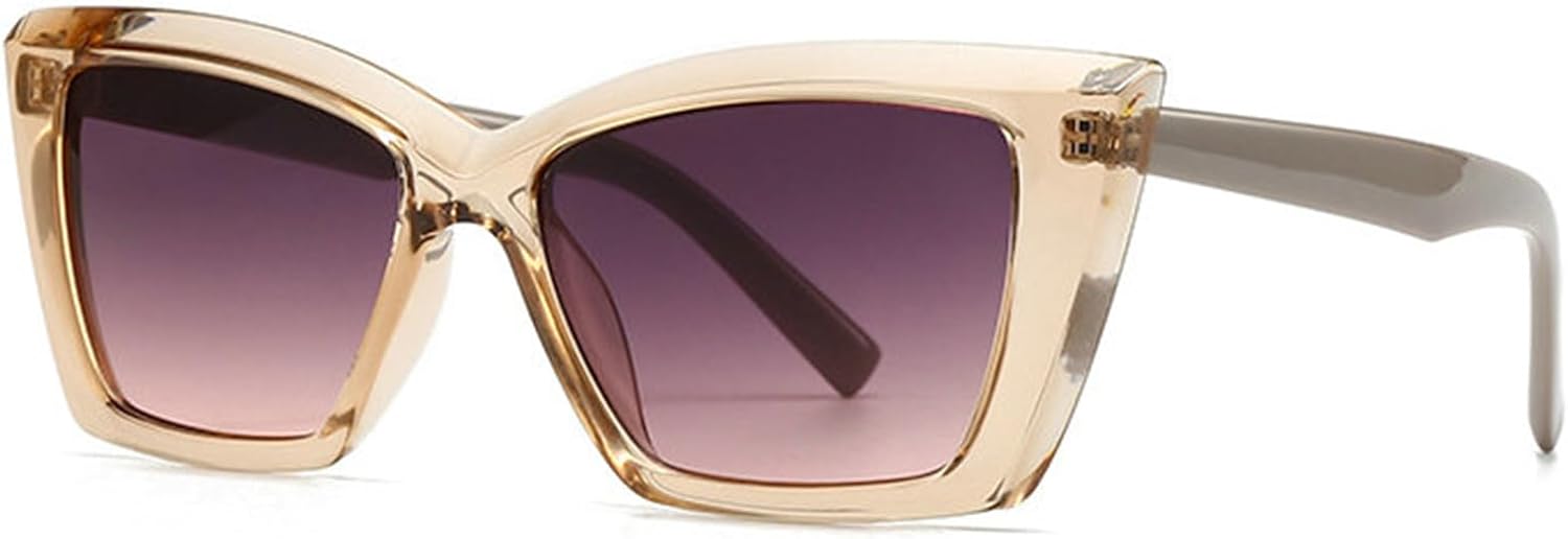 

Солнцезащитные очки Willochra большого квадратного размера для женщин, роскошные винтажные модные очки «кошачий глаз», черные солнцезащитные очки для женщин, ретро-очки, защита от ультрафиолета UV400, Champagne