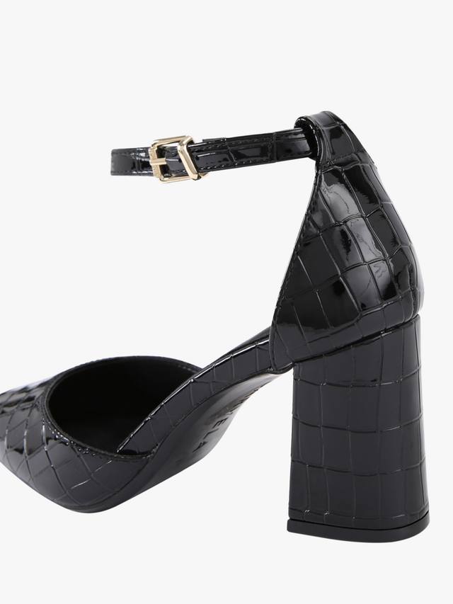 Элегантные туфли с эффектом крокодиловой кожи Carvela, Black — фото 4