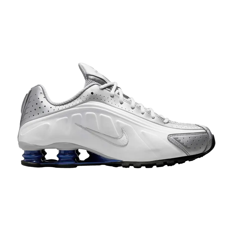 

Кроссовки Nike Shox R4 'Metallic Silver Deep Royal Blue', белый