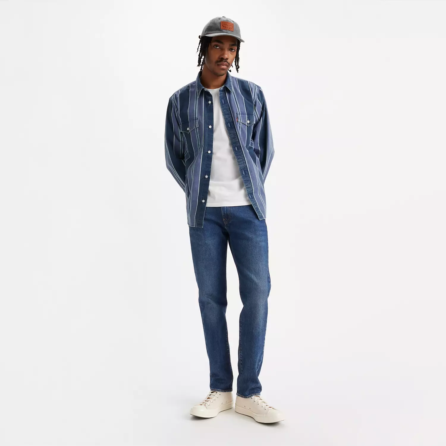

Мужские джинсы зауженного кроя 502 Levi's, цвет Jack Of All Trades - Dark Wash - Stretch
